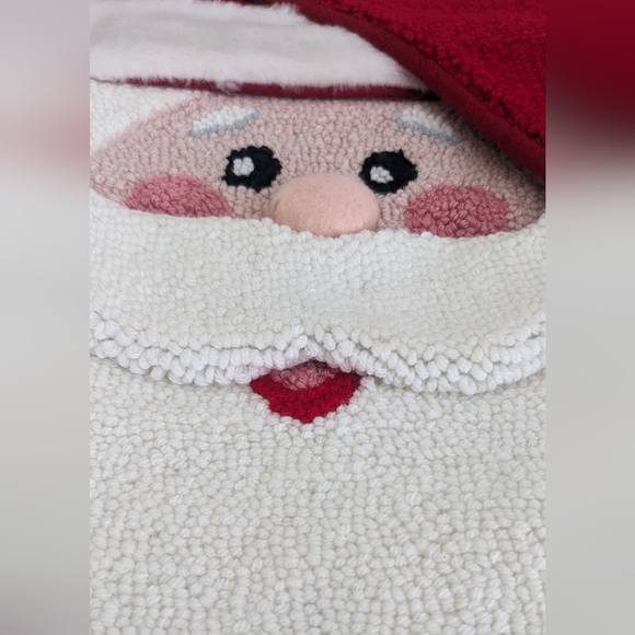 NEW Large Hand Hooked 3D Santa Christmas Stocking Chunky 20.5" - Picture 8 of 13
